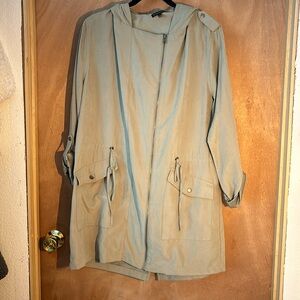 Staccato size large green zip up jacket